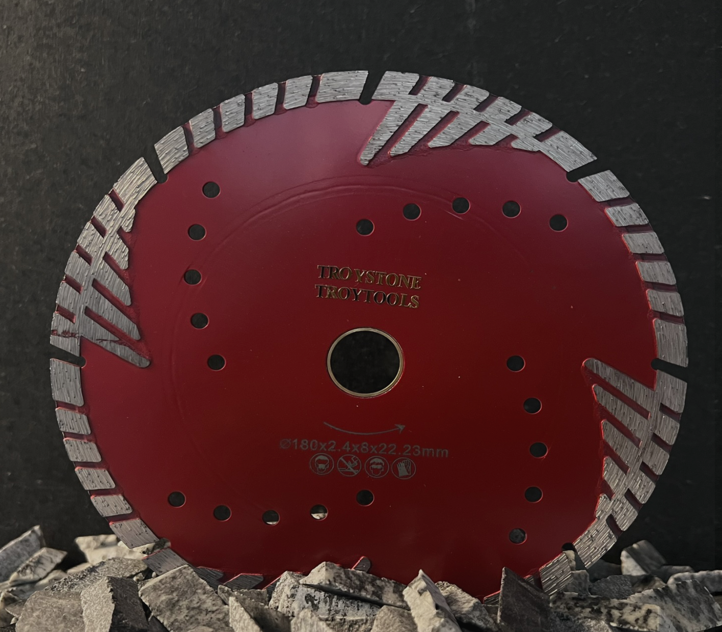 Disco 7" Segmentado Turbo Rojo